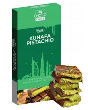 Kunafa Pistachio Chocolate (image for) Kunafa Pistachio Chocolate